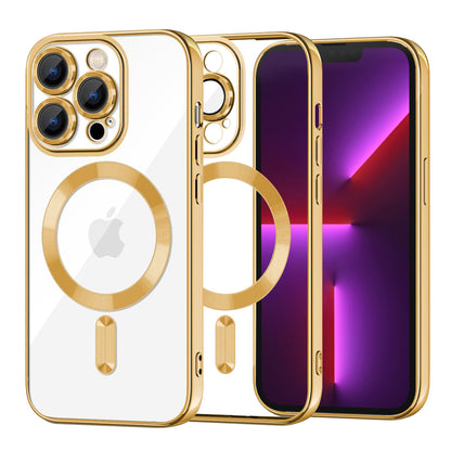 MagSafe-etui til Apple iPhone 13 Pro, Techsuit, Luxury Crystal, Guld