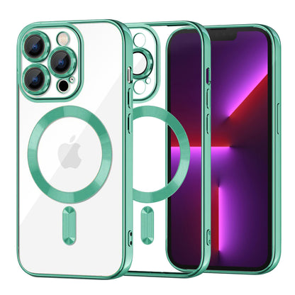 MagSafe-etui til Apple iPhone 13 Pro, Techsuit, Luxury Crystal, Lysegrøn