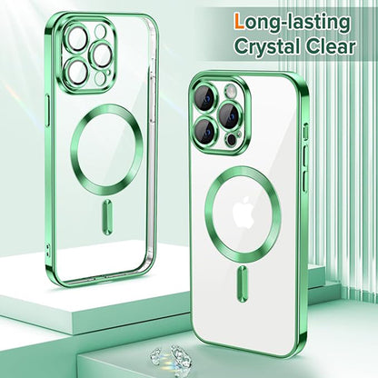MagSafe-etui til Apple iPhone 13 Pro, Techsuit, Luxury Crystal, Lysegrøn