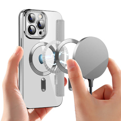 MagSafe Case for Apple iPhone 13 Pro, Techsuit, SmartMag Book, Gray