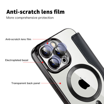 MagSafe-etui til Apple iPhone 13 Pro, Techsuit, SmartMag Book, Sort