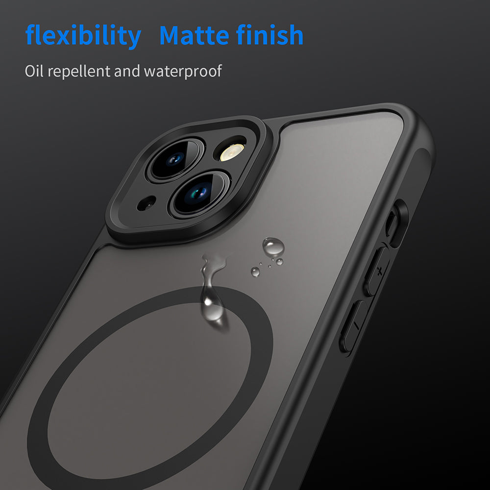 MagSafe-etui til Apple iPhone 13, Techsuit, HaloFrost II, Sort