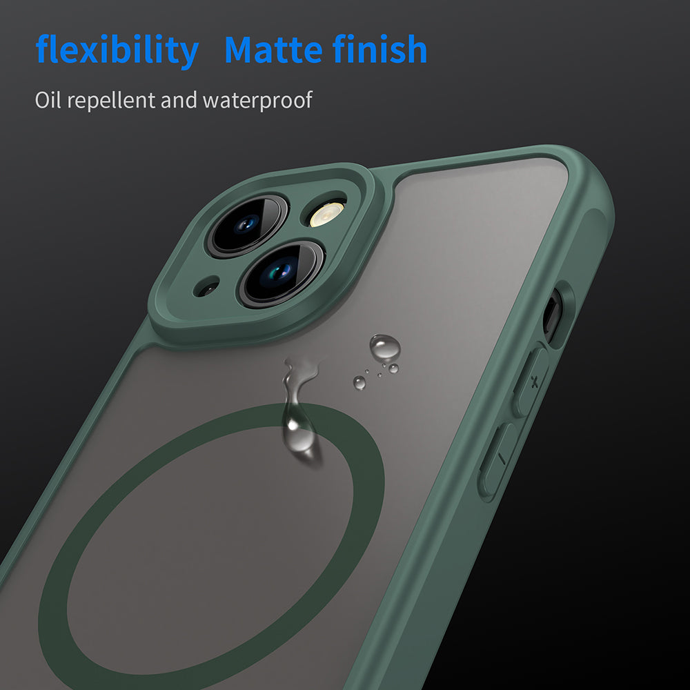 MagSafe-etui til Apple iPhone 13, Techsuit, HaloFrost II, Grøn