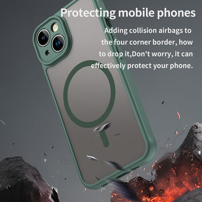 MagSafe-etui til Apple iPhone 13, Techsuit, HaloFrost II, Grøn