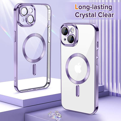 MagSafe-etui til Apple iPhone 13, Techsuit, Luxury Crystal, Lys lilla