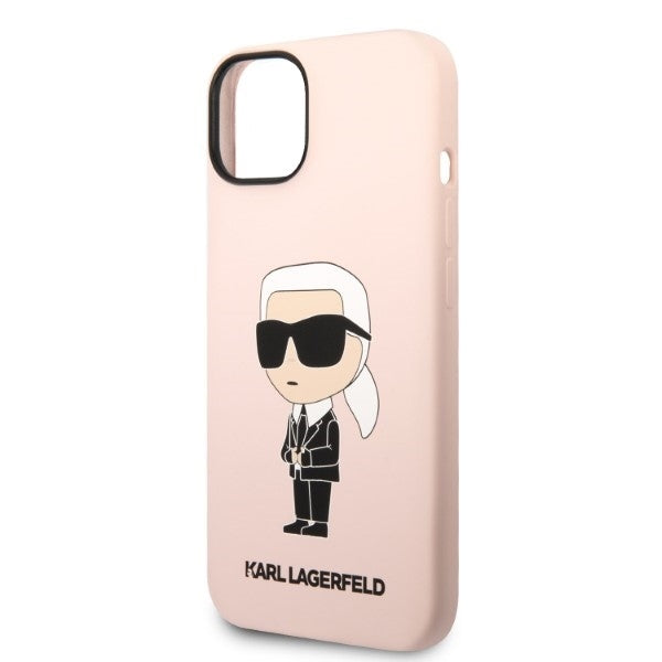 MagSafe cover til Apple iPhone 14, Karl Lagerfeld, Silicone Ikonik Karl, Pink
