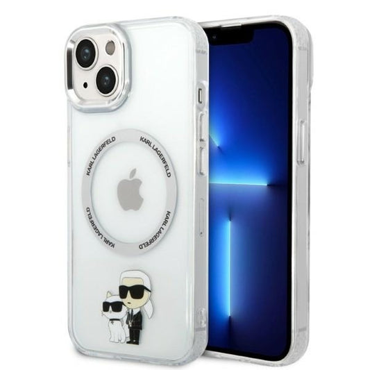 MagSafe cover til Apple iPhone 14 Plus, Karl Lagerfeld, Ikonik Karl & Choupette, Transparent