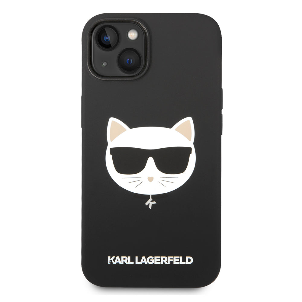 MagSafe cover til Apple iPhone 14 Plus, Karl Lagerfeld, Silicone Choupette's Head, Sort