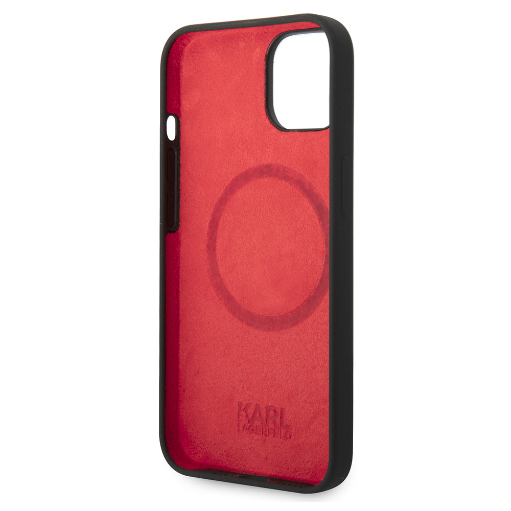 MagSafe cover til Apple iPhone 14 Plus, Karl Lagerfeld, Silicone Choupette's Head, Sort