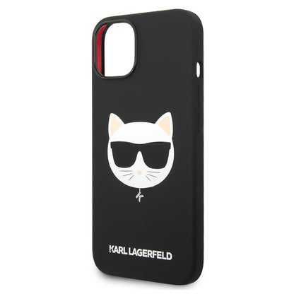 MagSafe cover til Apple iPhone 14 Plus, Karl Lagerfeld, Silicone Choupette's Head, Sort