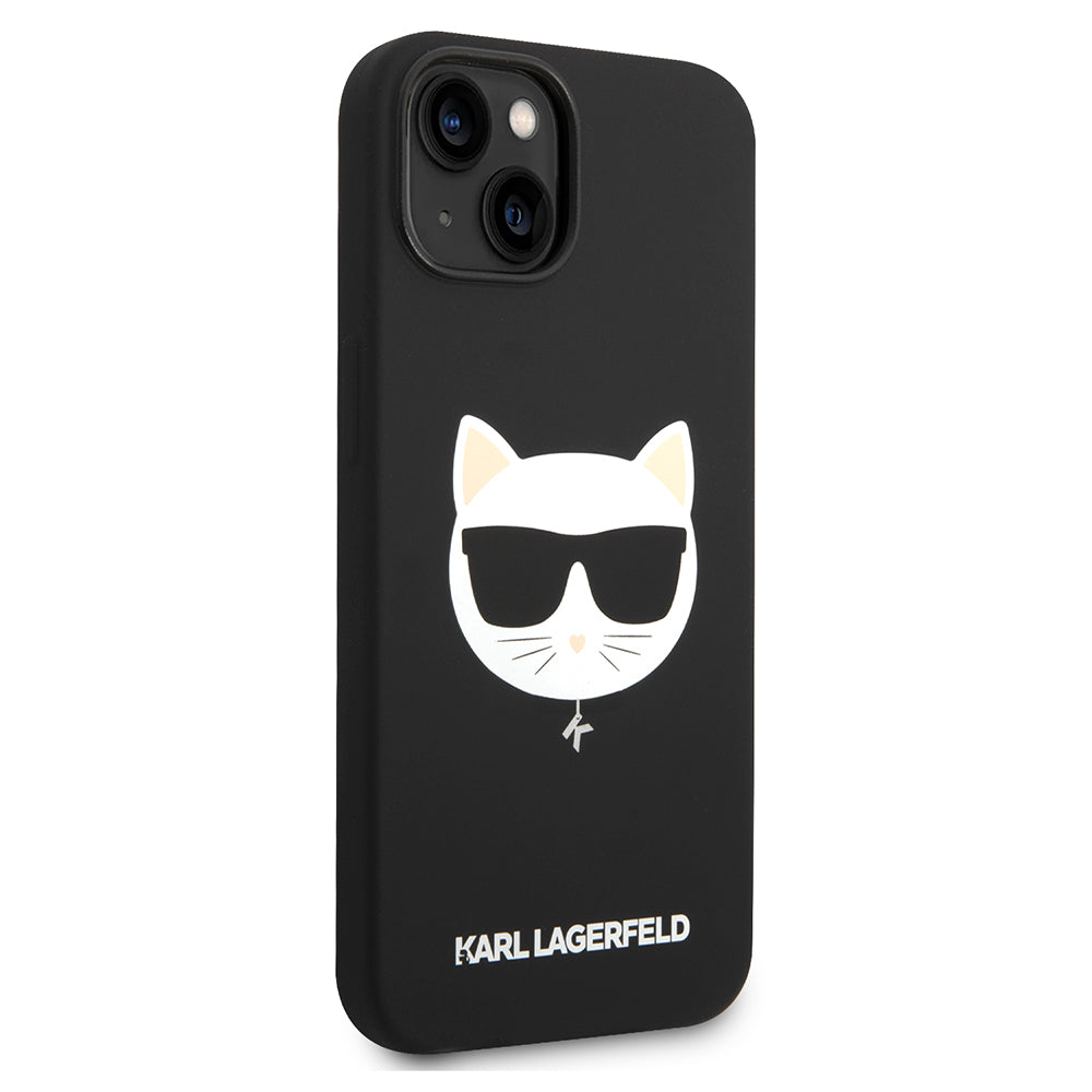 MagSafe cover til Apple iPhone 14 Plus, Karl Lagerfeld, Silicone Choupette's Head, Sort