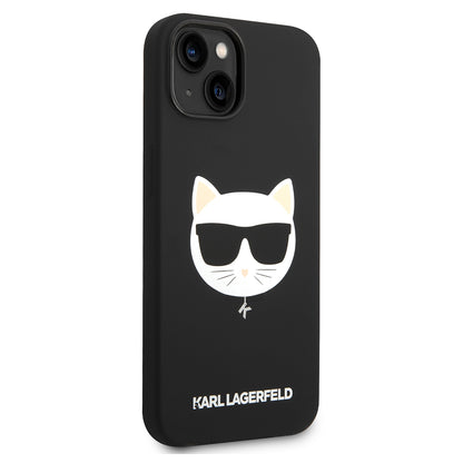 MagSafe cover til Apple iPhone 14 Plus, Karl Lagerfeld, Silicone Choupette's Head, Sort