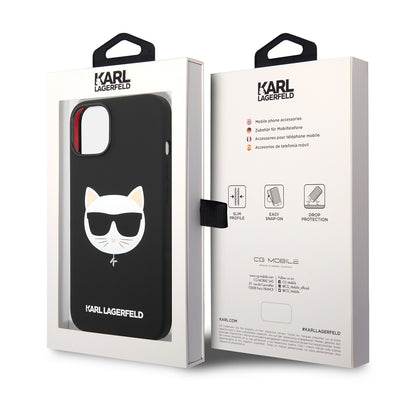 MagSafe cover til Apple iPhone 14 Plus, Karl Lagerfeld, Silicone Choupette's Head, Sort