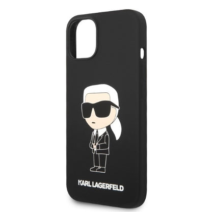 MagSafe cover til Apple iPhone 14 Plus, Karl Lagerfeld, Silicone Ikonik Karl, Sort