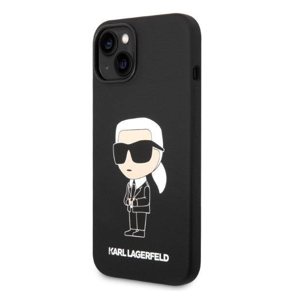MagSafe cover til Apple iPhone 14 Plus, Karl Lagerfeld, Silicone Ikonik Karl, Sort