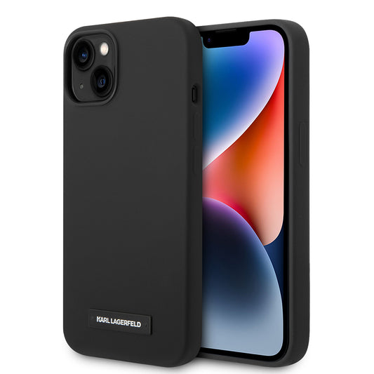 MagSafe cover til Apple iPhone 14 Plus, Karl Lagerfeld, Silicone Plaque, Sort