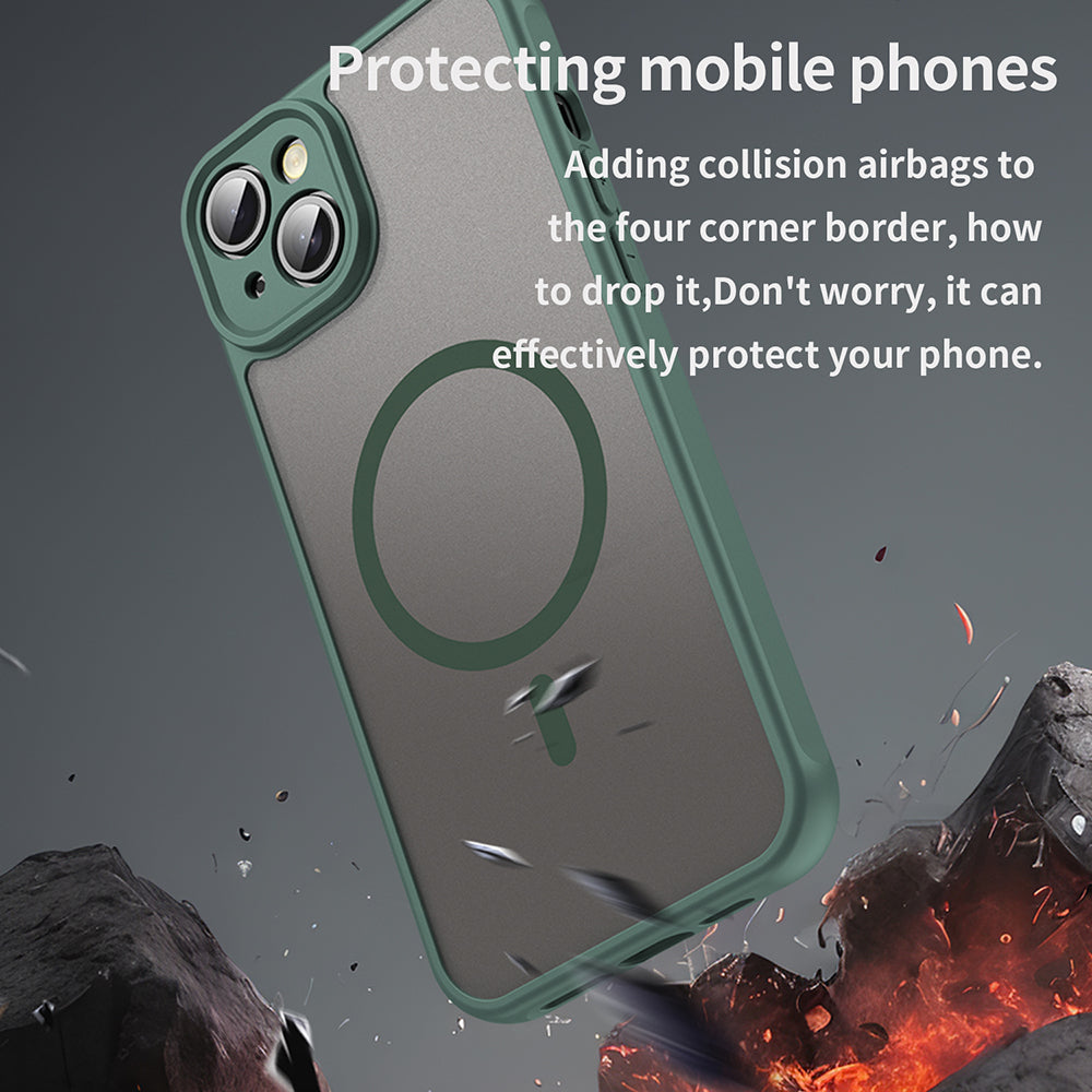 MagSafe-etui til Apple iPhone 14 Plus, Techsuit, HaloFrost II, Grøn