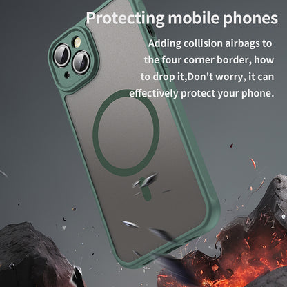 MagSafe-etui til Apple iPhone 14 Plus, Techsuit, HaloFrost II, Grøn