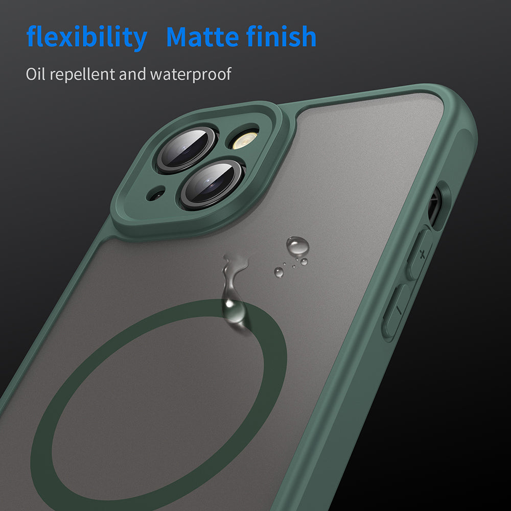 MagSafe-etui til Apple iPhone 14 Plus, Techsuit, HaloFrost II, Grøn