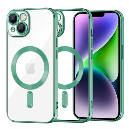 MagSafe-etui til Apple iPhone 14 Plus, Techsuit, Luxury Crystal, Lysegrøn