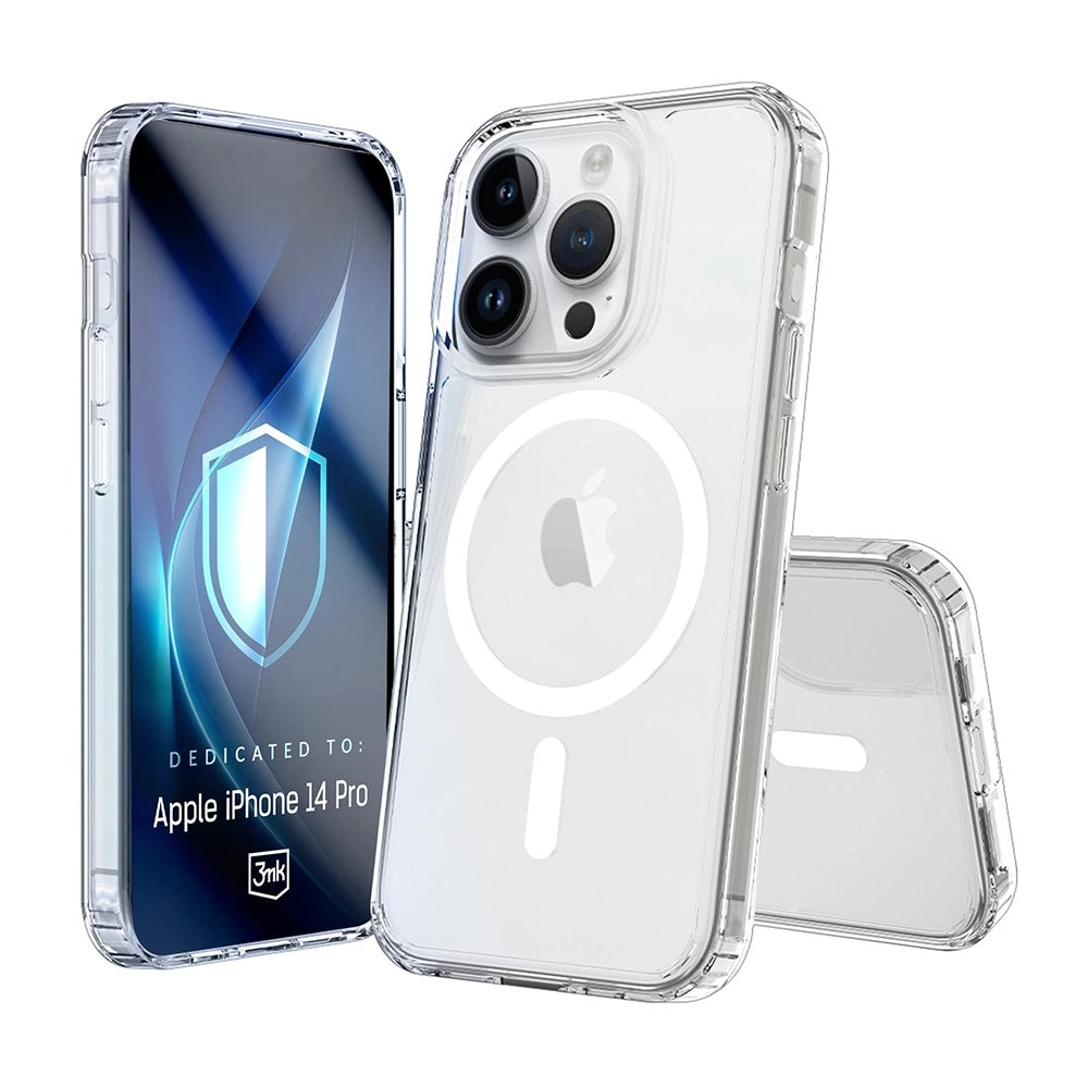 MagSafe-etui til Apple iPhone 14 Pro, 3MK, Armor MagCase, Transparent