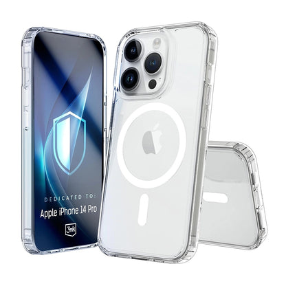 MagSafe-etui til Apple iPhone 14 Pro, 3MK, Armor MagCase, Transparent