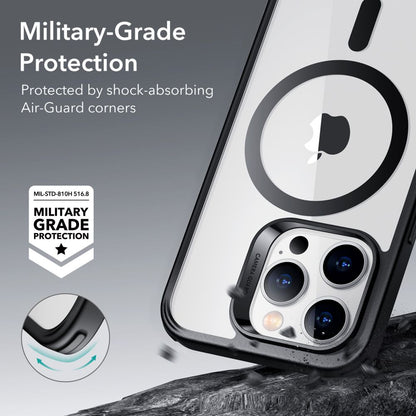 MagSafe-etui til Apple iPhone 14 Pro, ESR, Classic Hybrid, Sort Transparent