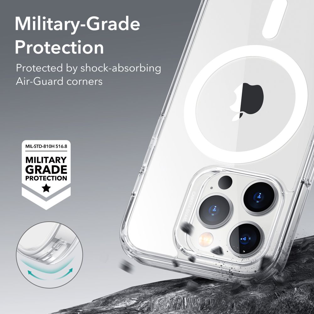MagSafe cover til Apple iPhone 14 Pro, ESR, Classic Hybrid, Transparent