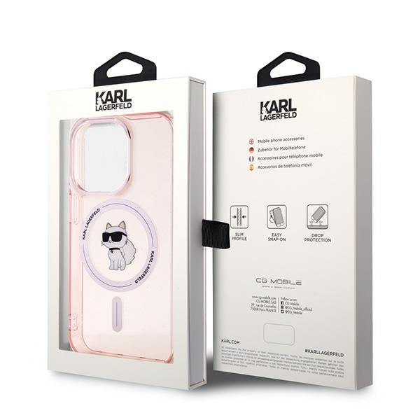 MagSafe cover til Apple iPhone 14 Pro, Karl Lagerfeld, IML Choupette, Pink