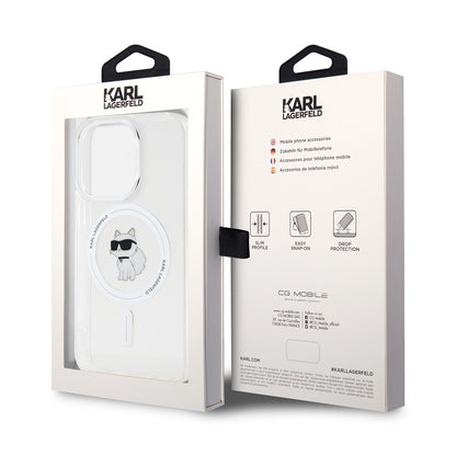 MagSafe cover til Apple iPhone 14 Pro, Karl Lagerfeld, IML Choupette, Transparent