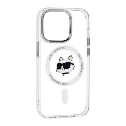 MagSafe cover til Apple iPhone 14 Pro, Karl Lagerfeld, IML Metal Choupette's Head, Hvid