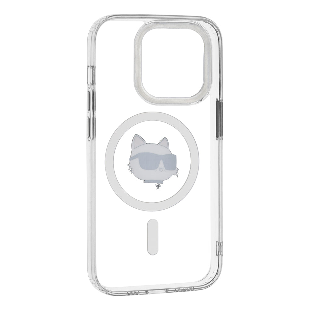 MagSafe cover til Apple iPhone 14 Pro, Karl Lagerfeld, IML Metal Choupette's Head, Hvid