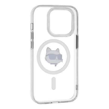 MagSafe cover til Apple iPhone 14 Pro, Karl Lagerfeld, IML Metal Choupette's Head, Hvid