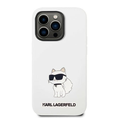 MagSafe cover til Apple iPhone 14 Pro, Karl Lagerfeld, Silicone Choupette, Hvid