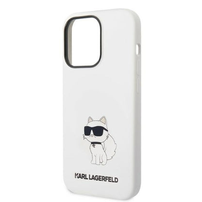 MagSafe cover til Apple iPhone 14 Pro, Karl Lagerfeld, Silicone Choupette, Hvid