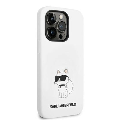 MagSafe cover til Apple iPhone 14 Pro, Karl Lagerfeld, Silicone Choupette, Hvid