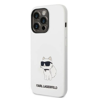MagSafe cover til Apple iPhone 14 Pro, Karl Lagerfeld, Silicone Choupette, Hvid