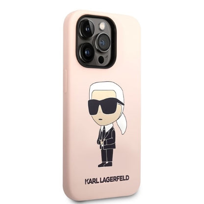 MagSafe cover til Apple iPhone 14 Pro, Karl Lagerfeld, Silicone Ikonik Karl, Pink