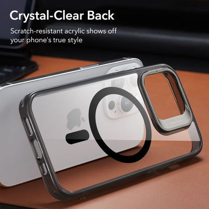 MagSafe cover til Apple iPhone 14 Pro Max, ESR, Classic Kickstand, Sort Transparent