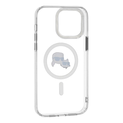 MagSafe cover til Apple iPhone 14 Pro Max, Karl Lagerfeld, IML Metal Karl & Choupette's Heads, Hvid