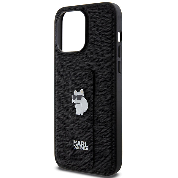 MagSafe cover til Apple iPhone 14 Pro Max, Karl Lagerfeld, Saffiano Gripstand Choupette, Sort