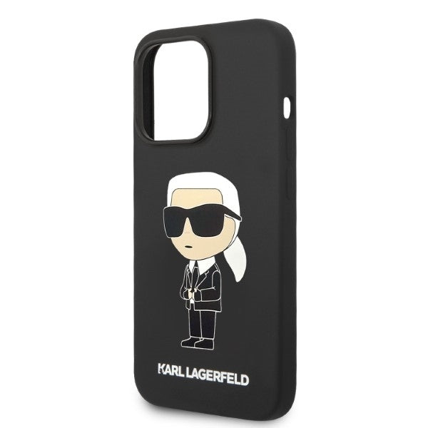 MagSafe cover til Apple iPhone 14 Pro Max, Karl Lagerfeld, Silicone Ikonik Karl, Sort