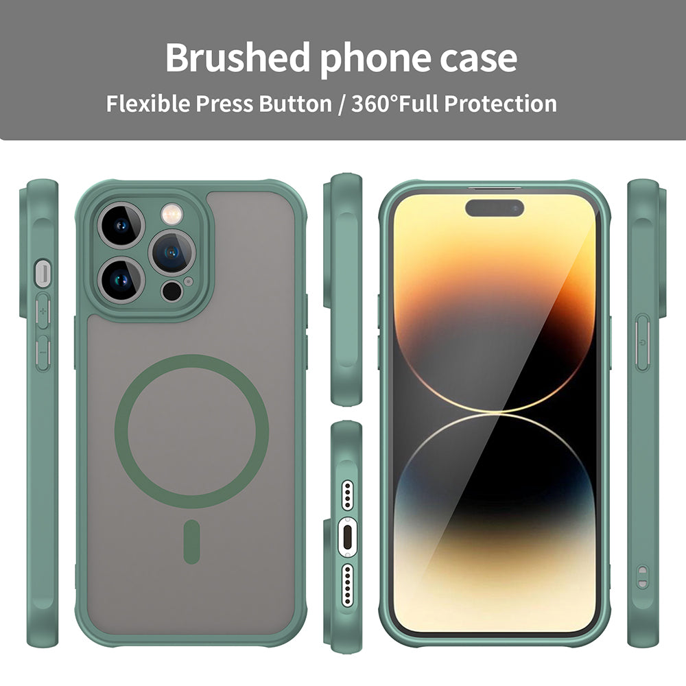 MagSafe-etui til Apple iPhone 14 Pro Max, Techsuit, HaloFrost II, Grøn