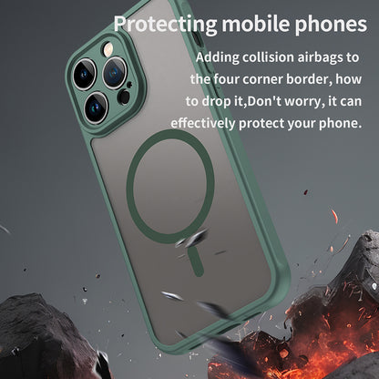 MagSafe-etui til Apple iPhone 14 Pro Max, Techsuit, HaloFrost II, Grøn