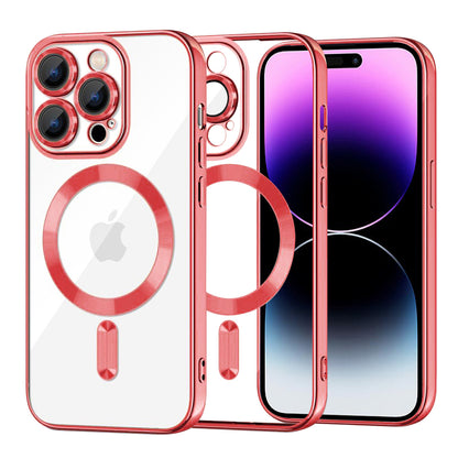MagSafe-etui til Apple iPhone 14 Pro Max, Techsuit, Luxury Crystal, Rød
