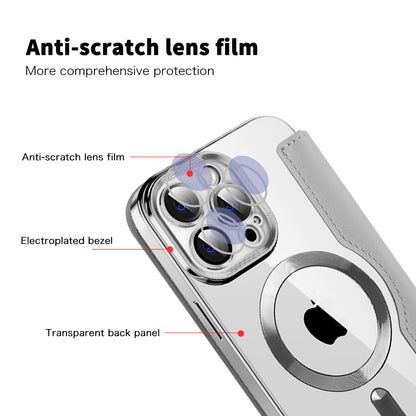 MagSafe Case for Apple iPhone 14 Pro Max, Techsuit, SmartMag Book, Gray