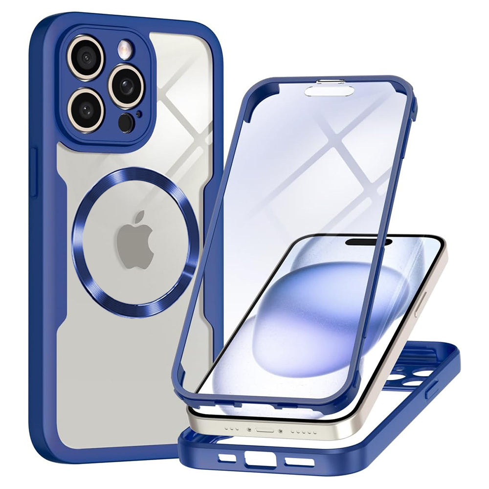 MagSafe-etui til Apple iPhone 14 Pro, Techsuit, ColorVerse 360, Blå