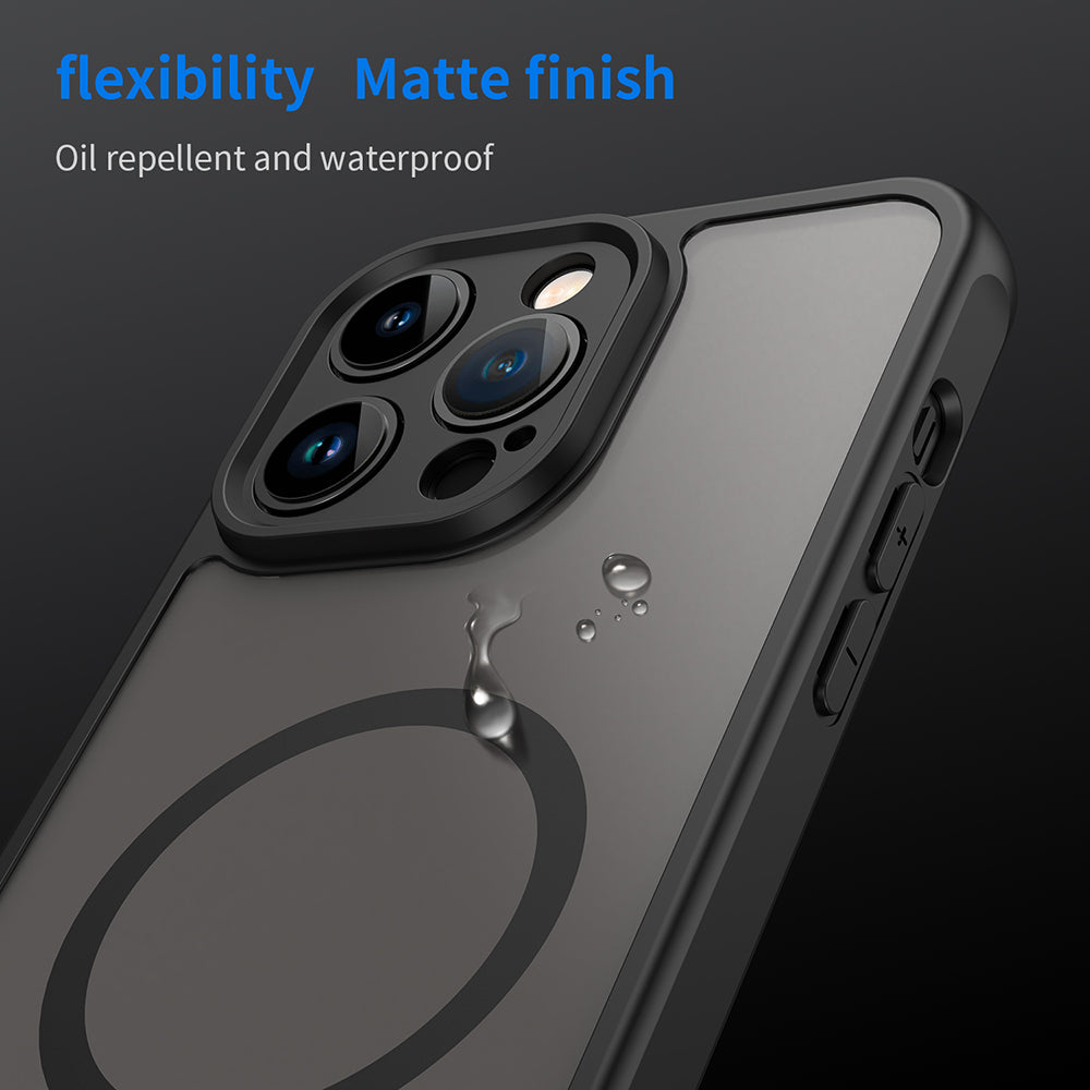 MagSafe-etui til Apple iPhone 14 Pro, Techsuit, HaloFrost II, Sort