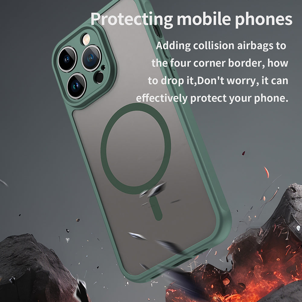MagSafe-etui til Apple iPhone 14 Pro, Techsuit, HaloFrost II, Grøn