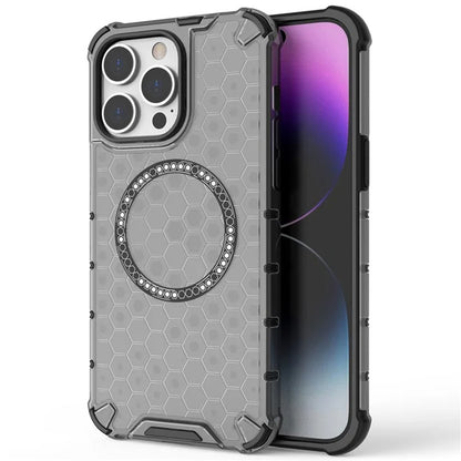 MagSafe-etui til Apple iPhone 14 Pro, Techsuit, HoneyComb Shield, Hvid